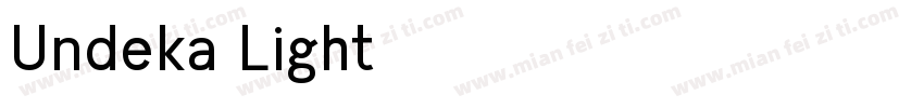 Undeka Light字体转换